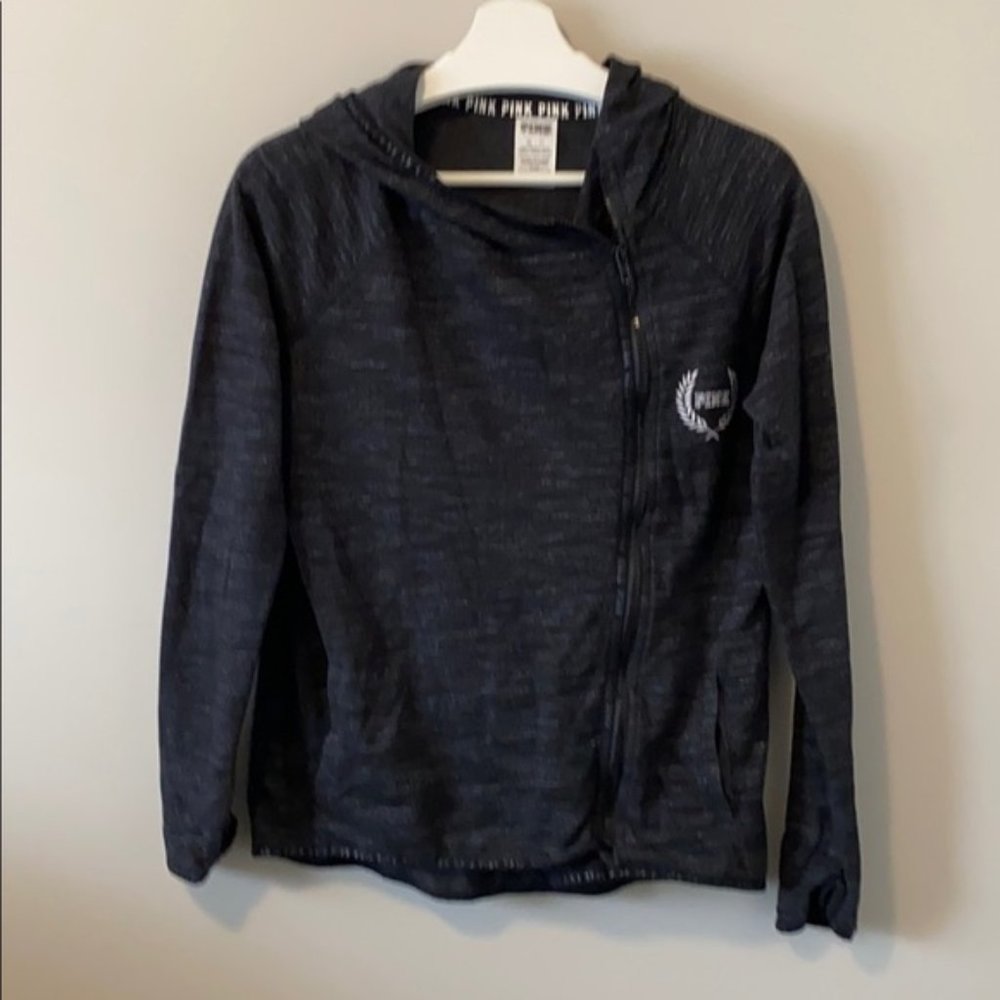 ✨ 3 for $35 ✨  Pink Grey XS Zip Up Hoodie